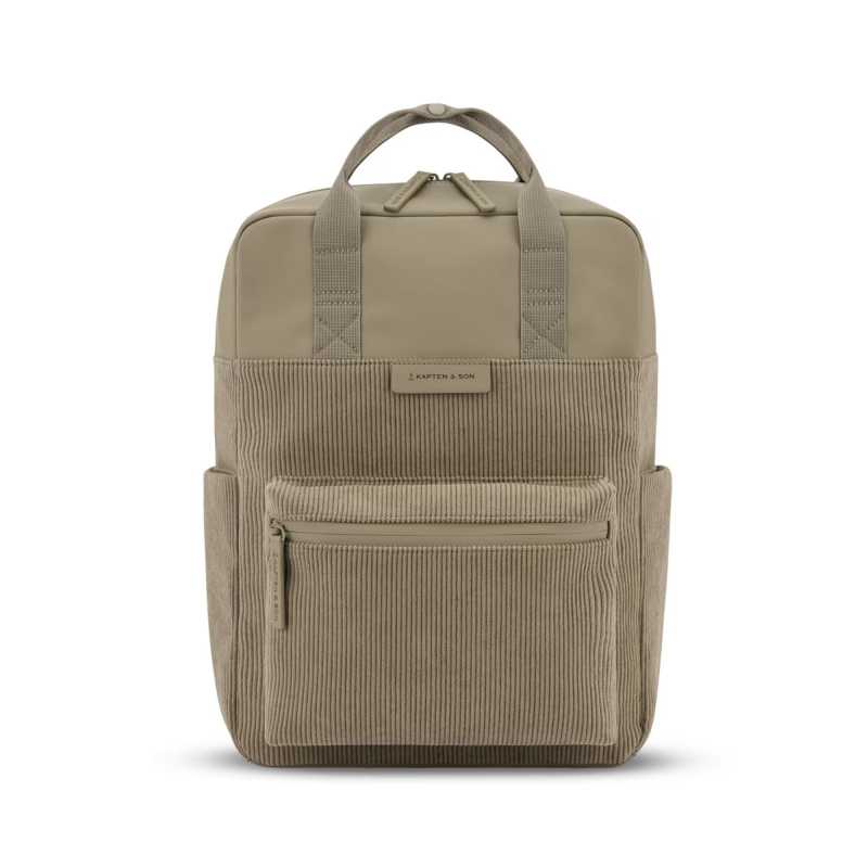 Sac à dos Bergen Pro Cord Dusty Khaki – coloris kaki doux, style urbain et élégant-Paums34 Sac à dos Bergen Pro Cord Dusty Khaki – coloris kaki doux, style urbain et élégant-Paums34