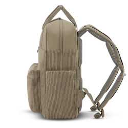 Sac à dos Bergen Pro Cord Dusty Khaki porté – look chic -Paums34