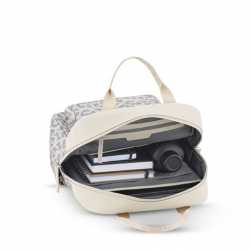 Sac à dos Bergen Pro Leo Sandstone ouvert– look élégant et moderne -Paum's 34